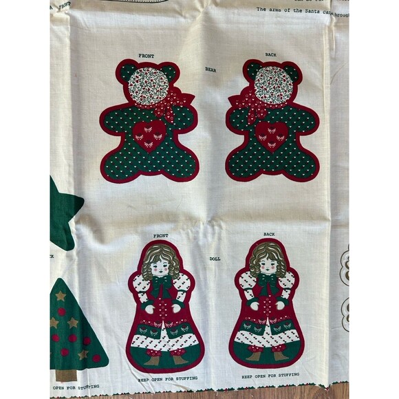 Vintage Victorian Christmas Santa Centerpiece Cut Out Pattern Cut & Sew Country - Picture 6 of 12